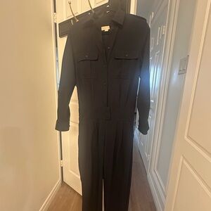 MICHAEL Michael Kors Black Long Sleeve Jumpsuit